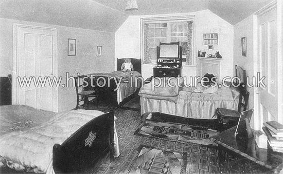 One of the bedrooms, Berbice House, Dunmow, Essex. c.1940's
